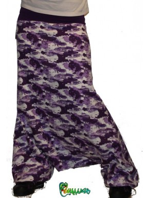 Sarouel camouflage violet 